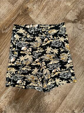 Janie and Jack Tropical Palm Print Shorts
